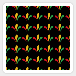 African Patterns with African Colors Sticker